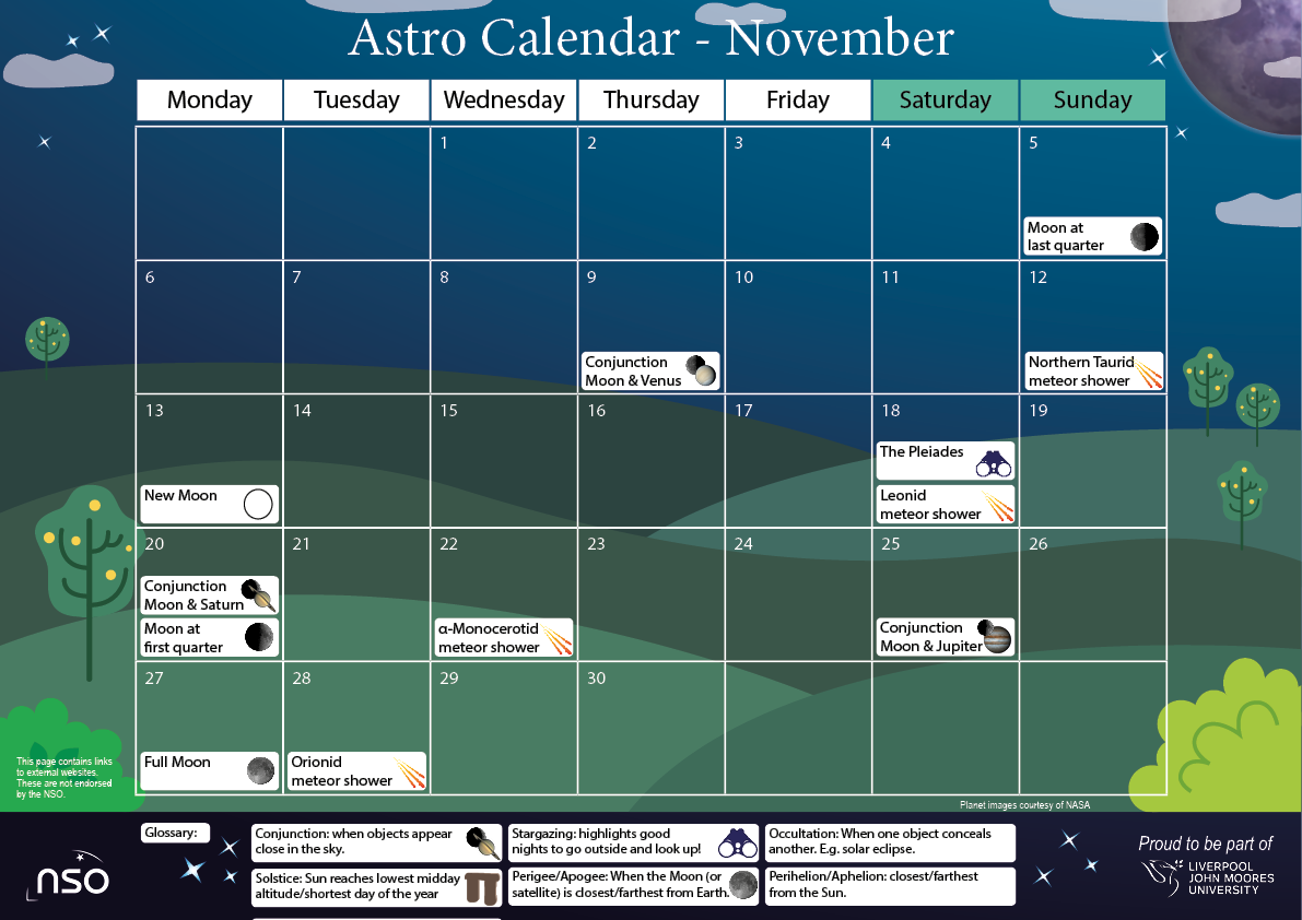 NSO AstroCal November