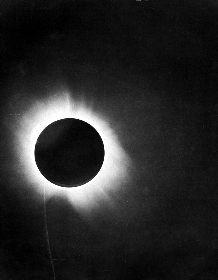 Eddington's photo of the eclipse