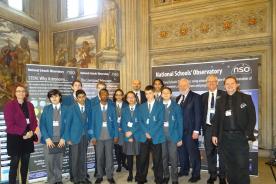 The NSO with London students at the Houses of Parliament