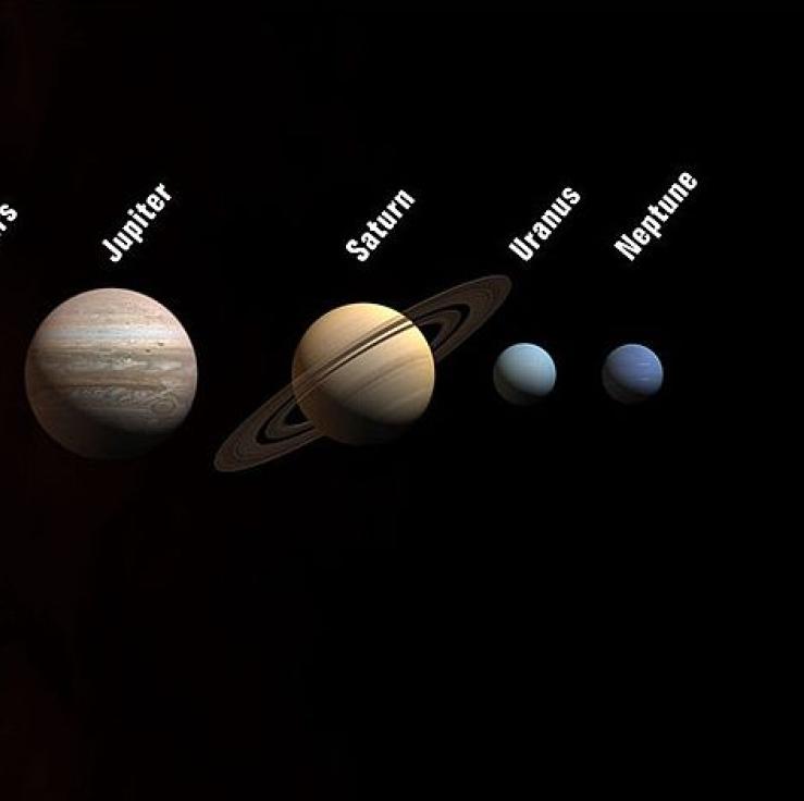 Illustration of the Solar System.