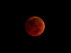 Total lunar eclipse and blood moon 2018