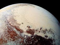 Diverse terrain on the surface of Pluto