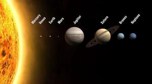 Illustration of the Solar System.